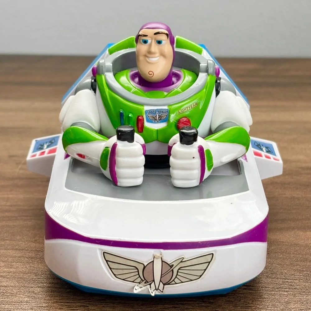 DISNEY Parks Pixar Toy Story BUZZ LIGHTYEAR Pull Back Vehicle Car Spaceship Toy